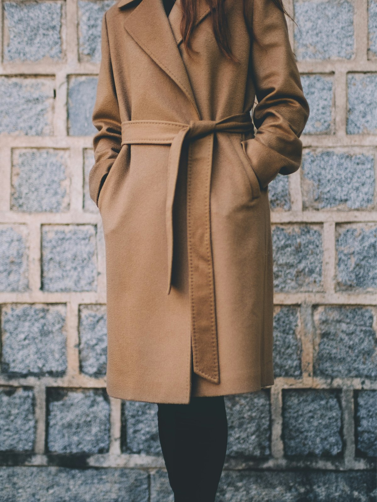 Double-Faced Cashmere Wrap Coat